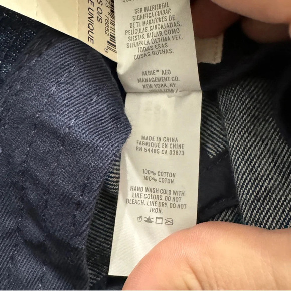 AERIE NWT Denim Bucket‎ Hat One Size 100% Cotton - Picture 6 of 6